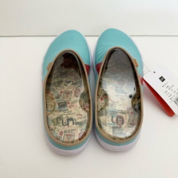 UIN Size 6.5 NWT Comfortable Women's Shoes Sky Blue Slipper - Picture 4 of 10